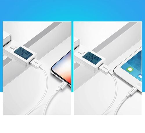 kabel przewód do iphone usb - lightning mfi 1m 2.4a biały na Arena.pl