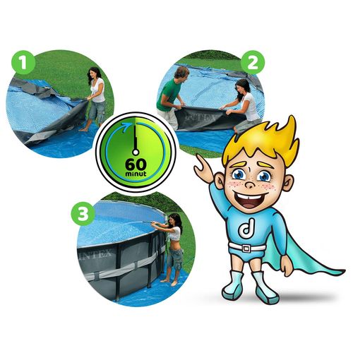 Basen ogrodowy stelażowy 549 x 132 cm 18w1 INTEX 26330 na Arena.pl