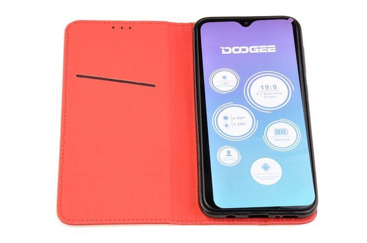Etui Smart do Doogee X90 czerwony zdjęcie 3