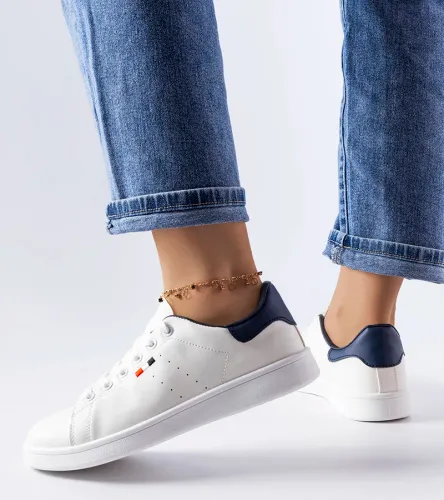 Białe sneakersy z eko-skóry Mothé 41 na Arena.pl