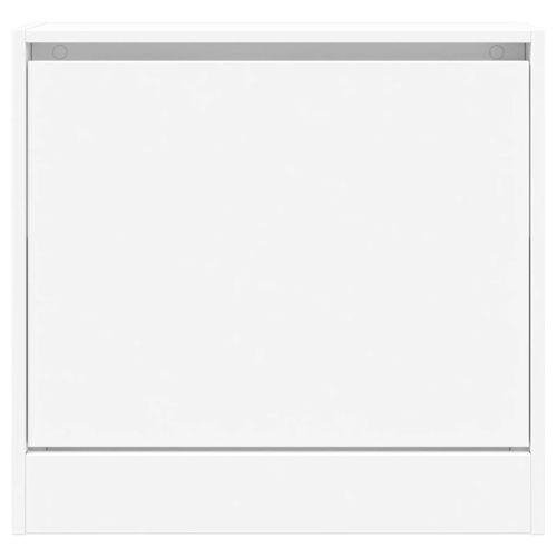 Szafka na buty, biała, 60x21x57 cm, materiał drewnopochodny na Arena.pl