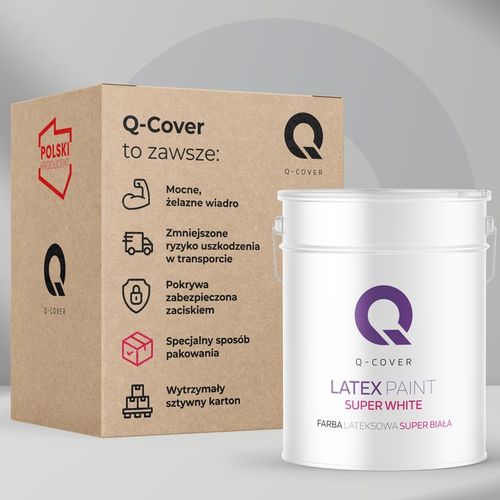 Biała Farba Do Ścian Lateksowa Super Biała 10L Głęboki Mat Czysta Biel na Arena.pl