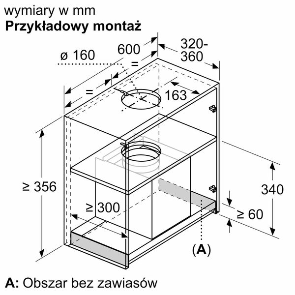Okap do zabudowy Siemens LJ67BAM60 zdjęcie 6