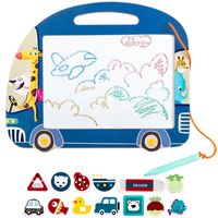 znikopis drewniany tablica do pisania dwustronna magnesy autobus zkb-2050