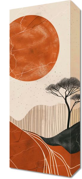 Obraz 20x50cm Afrykański Zachód Słońca zdjęcie 1