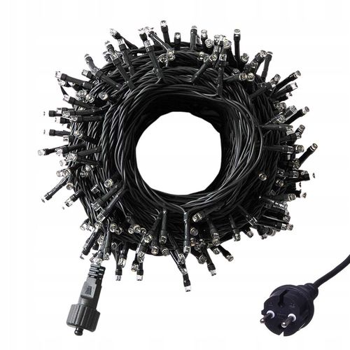 LAMPKI CHOINKOWE 500 LED BIAŁE ZIMNE FLASH ZEWNĘTRZNE WEWNĘTRZNE na Arena.pl