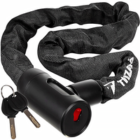 Zapięcie Rowerowe Blokada Rowerowa Łańcuch do Roweru Zabezpieczenie Klucz