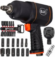 KLUCZ PNEUMATYCZNY UDAROWY DO KÓŁ 1/2 BJC MOCNY 1850NM NASADKI 8-32 ZESTAW