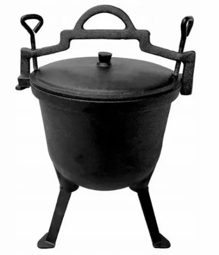 Kociołek stojący 8 l + RĘKAWICE ŻAROODPORNE DO PIEKARNIKA GRILLA KOMINKA na Arena.pl