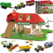 Farma FIGURKI ze ZWIERZĘTAMI Traktory + PRZYCZEPY METAL 47akc MATADI