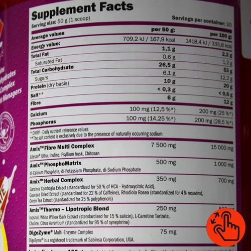 POSIŁEK w proszku na odchudzanie AMIX SLIME SHAKE koktajl dla kobiet na Arena.pl