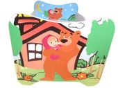 Łóżko dziecięce MASZA I NIEDŹWIEDŹ MIŚ DOMEK 160x80 MATERAC ZESTAW