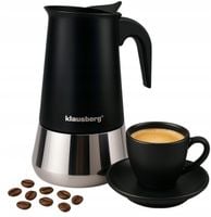 Kawiarka Klausberg KB-7847 stalowa indukcja Gaz espresso 12 filiżanek