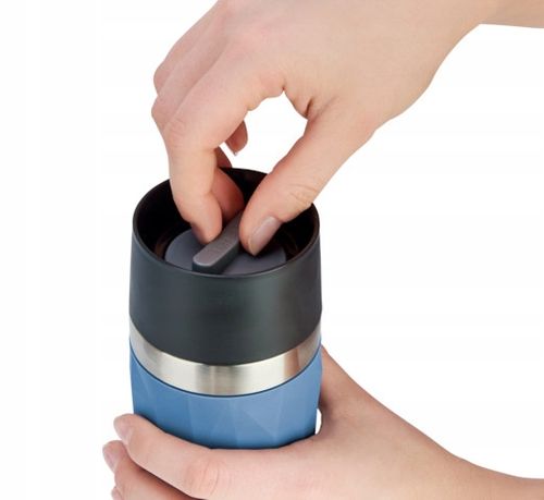 Kubek termiczny TravelMug 0.3L niebieski silikonowa osłona na Arena.pl