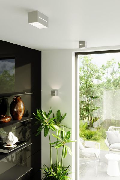 Downlight LAMPA sufitowa SL.0385 metalowa OPRAWA prostokątna szara zdjęcie 4