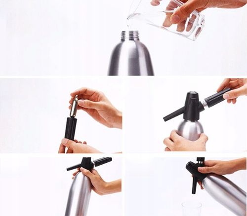 SATURATOR DO WODY GAZOWANEJ SYFON DO WODY SODOWEJ + NABOJE na Arena.pl