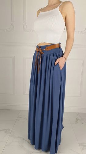 ZWIEWNA DŁUGA SPÓDNICA MAXI DO KOSTEK BOHO DAMSKA na Arena.pl