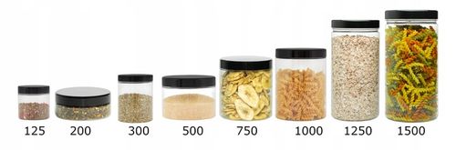 Pojemnik słoik plastikowy 1,5L makaron 1500ml x 6 na Arena.pl
