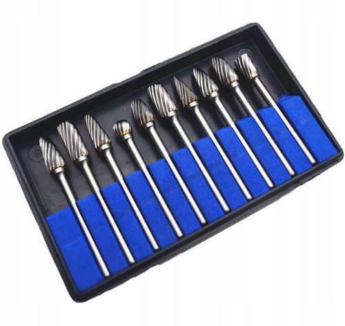 FREZY TRZPIENIOWE DO METALU 10SZT Z WĘGLIK WOLFRAMU Z WĘGLIKA na Arena.pl