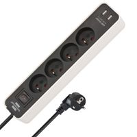 Listwa zasilająca Ecolor 4 gniazda 2xUSB 1.5m Brennenstuhl 3500W
