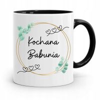 Kubek Czarny Dzień Babci Kochana Babunia Prezent Z Nadrukiem Ze Zdjęciem