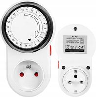 PROGRAMATOR CZASOWY CZASOMIERZ TIMER WŁĄCZNIK WYŁĄCZNIK ANALOGOWY 24H