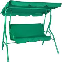 Huśtawka ogrodowa "Relax" dla 3 osób - zielona