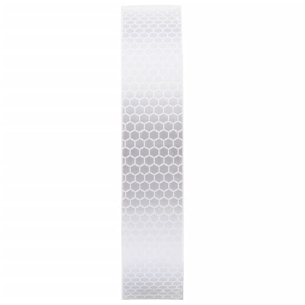 Taśma odblaskowa, biały, 2,5 cm x 20 m, PVC zdjęcie 3