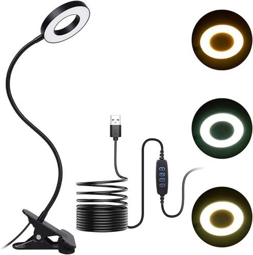 Lampka LED USB czarna regulacja pozycji i światła na Arena.pl