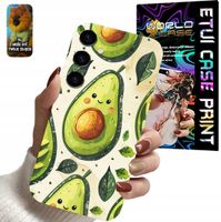 ETUI CASE SAMSUNG GALAXY S24 FE AWOKADO OWOCOWE WZORY + SZKŁO