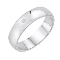 Złota obrączka OBD4069 - Diament