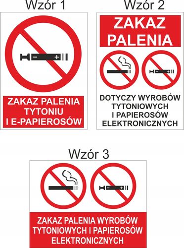NAKLEJKA ZAKAZ PALENIA PAPIEROSÓW i E-PAPIEROSÓW na Arena.pl