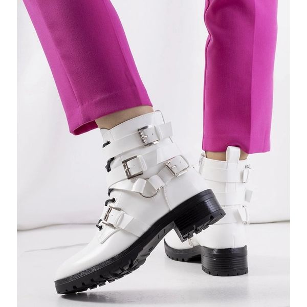 Białe botki r.38 zdjęcie 2