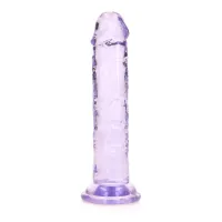 realrock crystal clear model z przyssawką 14,5 cm transparentny