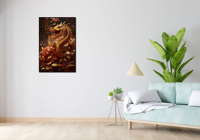 Plakat 61x91,5cm Smok Bogactwa zdjęcie 4