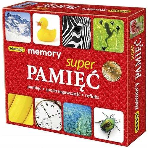 Gra Pamięciowa Memory Super Pamięć Dla Dzieci 5+ Adamigo na Arena.pl