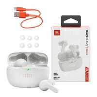 Słuchawki bezprzewodowe JBL Vibe Beam Dokanałowe Bluetooth 5.2 Białe