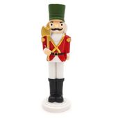 DZIADEK DO ORZECHÓW FIGURKA ŚWIĄTECZNA ŻOŁNIERZ CZERWONY 14 cm