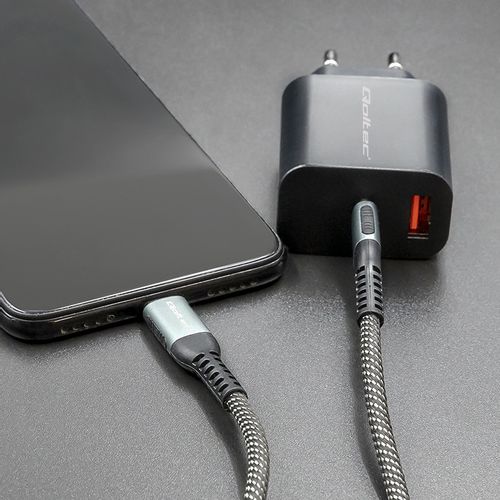 Qoltec Kabel USB 2.0 typ C USB 2.0 typ C 100W QC 3.0 PD 1.5m Czarny na Arena.pl