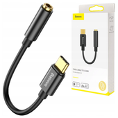 adapter audio baseus l54 usb-c + mini jack 3,5mm (czarny)