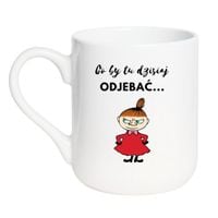 KUBEK "CO BY TU DZISIAJ ODJEBAĆ..." Wzór - Elegant Biały 330 ml