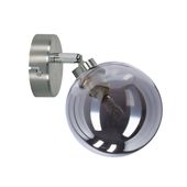 Rodia lampa kinkiet satynowy 1x40W G9 klosz grafitowy