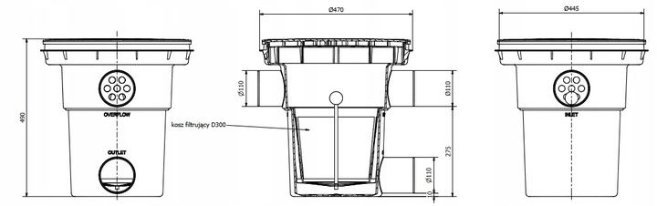 Filtr Aquabin przelewowy 2483 zdjęcie 9