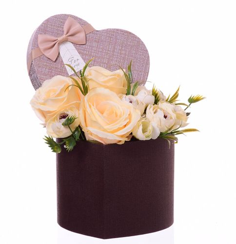 Flower box kremowo brązowy na Arena.pl