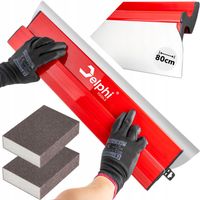 NÓŻ DO GŁADZI PIÓRO SZPACHLA 80cm WYMIENNE NIERDZEWNE OSTRZE LIZAK 0.3mm