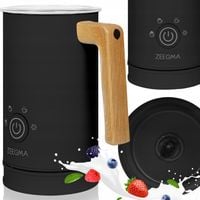 Elektryczny Spieniacz Do Mleka Podgrzewacz Kawy Piany Latte Czarny 240Ml