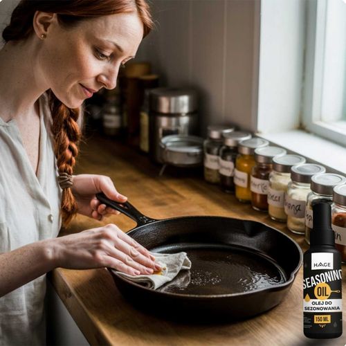 olej 150ml do konserwacji sezonowania naczyć żeliwnych na Arena.pl