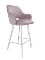 Hoker krzesło barowe Milano podstawa Profil biała MG55