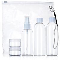 Pojemniki Podróżne Butelki Kosmetyki Wakacje do Samolotu Bagażu Kosmetyczka