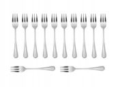 WIDELCZYKI DO CIAST 12 SZT. STAL 18/0 KITCHEN LINE